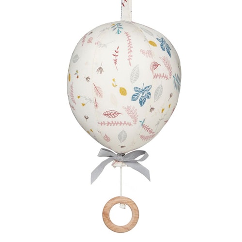 Cam Cam, musikmobil ballong med rosett, Pressed leaves rose