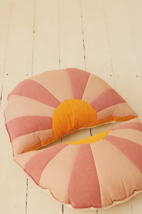 Moi Mili, linen cushion Pink Sun 