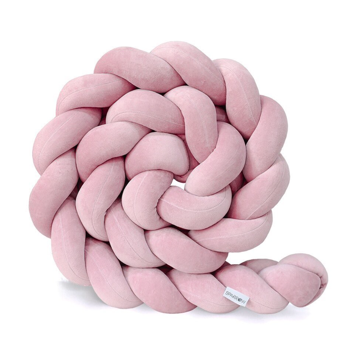 Bed bumper braided - Dusty Pink 