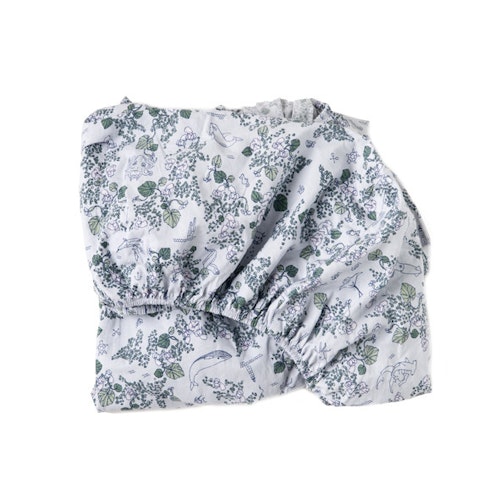 Garbo & Friends, fitted sheet junior, Mares light