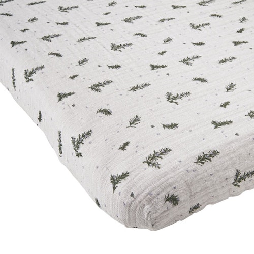 Garbo & Friends, fitted sheet muslin junior, Rosemary