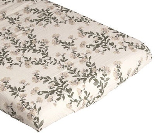 Garbo & Friends, fitted sheet in muslin junior, Honeysuckle