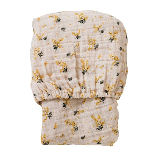 Garbo & Friends, fitted sheet in muslin junior, Mimosa