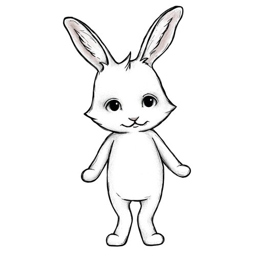 Stickstay, Stora kaninen Ruby Väggklistermärke i form av en kanin