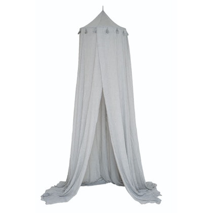 JaBaDaBaDo light grey bed canopy with LED lights