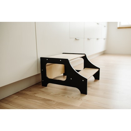 Duck Woodworks, Kitchen stool black/natural