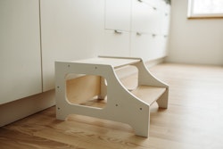 Duck Woodworks, Kökspall vit/natur