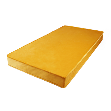 Seat cushion-Velvet mattress 60x120, yellow