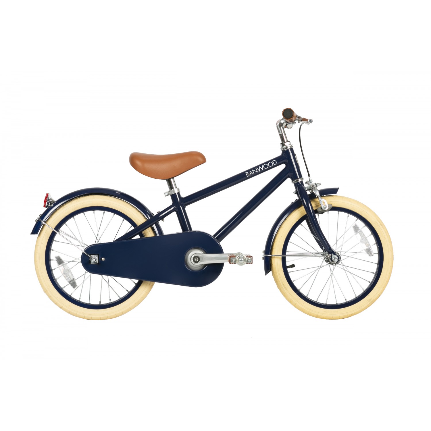 Banwood, blå barncykel med stödhjul, Classic 