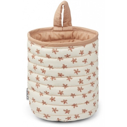 Liewood, Faye quilted storage basket Floral sea shell