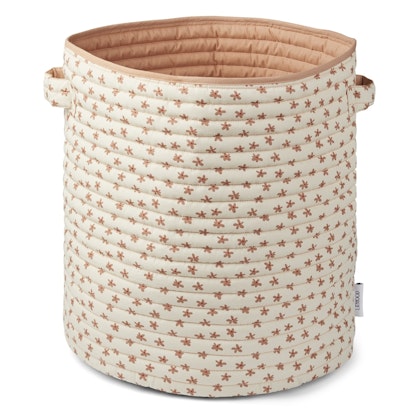Liewood, Lia quilted storage basket Floral sea shell