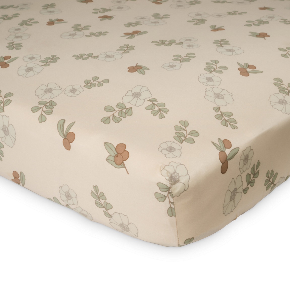 That`s mine, fitted sheet for junior bed, Flowers and berries 