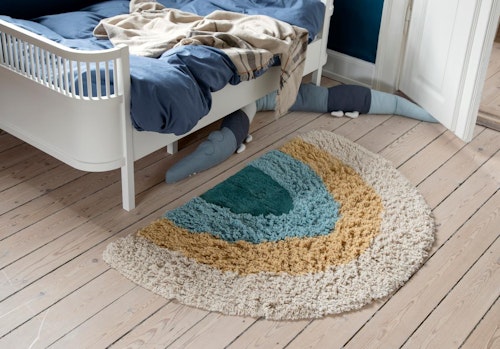 Sebra, rainbow carpet, Dusty green