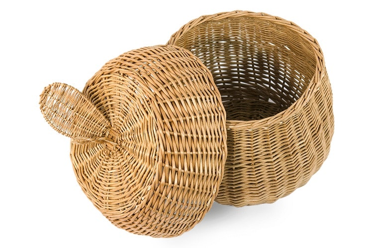 Lilu, nature storage basket in rattan Apple 