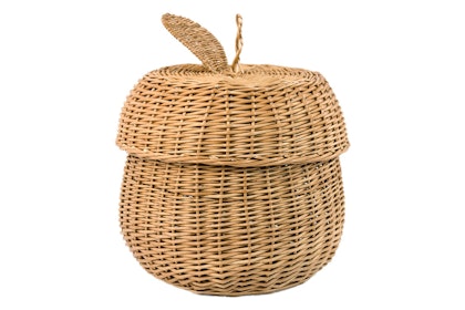 Lilu, nature storage basket in rattan Apple