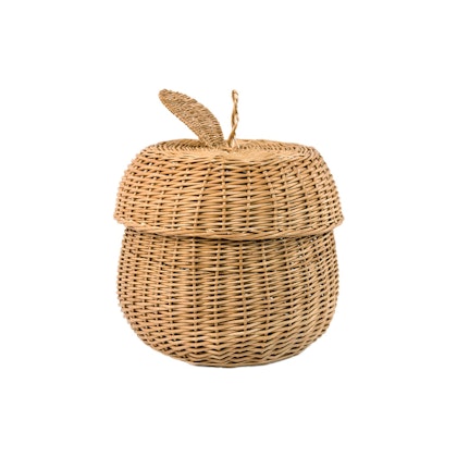 Lilu, nature storage basket in rattan Apple