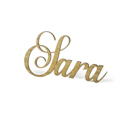 Silver/Guld dekoration namn