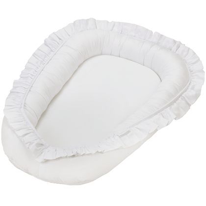 Cotton & Sweets, vit babynest i satin