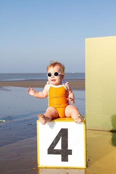 Kietla, solglasögon för barn 0-1 år, Diabola, Rosa 