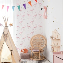 Dekornik, tapet Flamingos