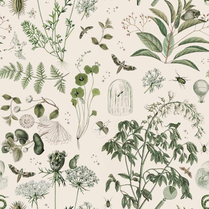 Dekornik, wallpaper Green Botanical Stories