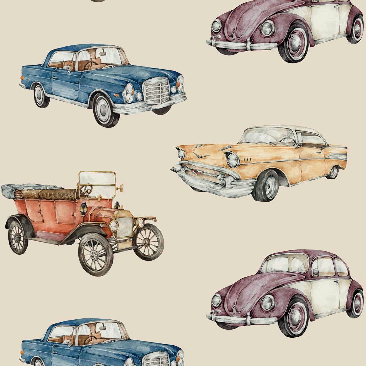 Dekornik, wallpaper Cars Sunny Beige 