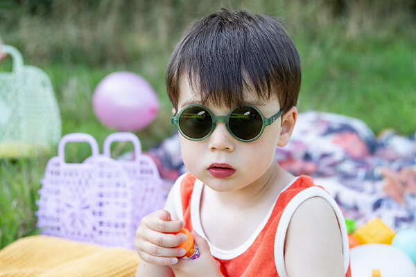 Wo Am by Kietla, sunglasses for kids, Bottle Green 
