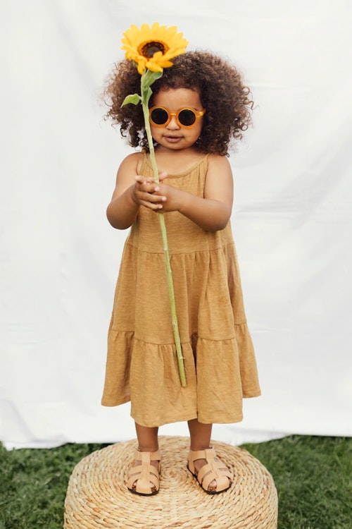BabyMocs, sunglasses for kids, Signature Round Amber