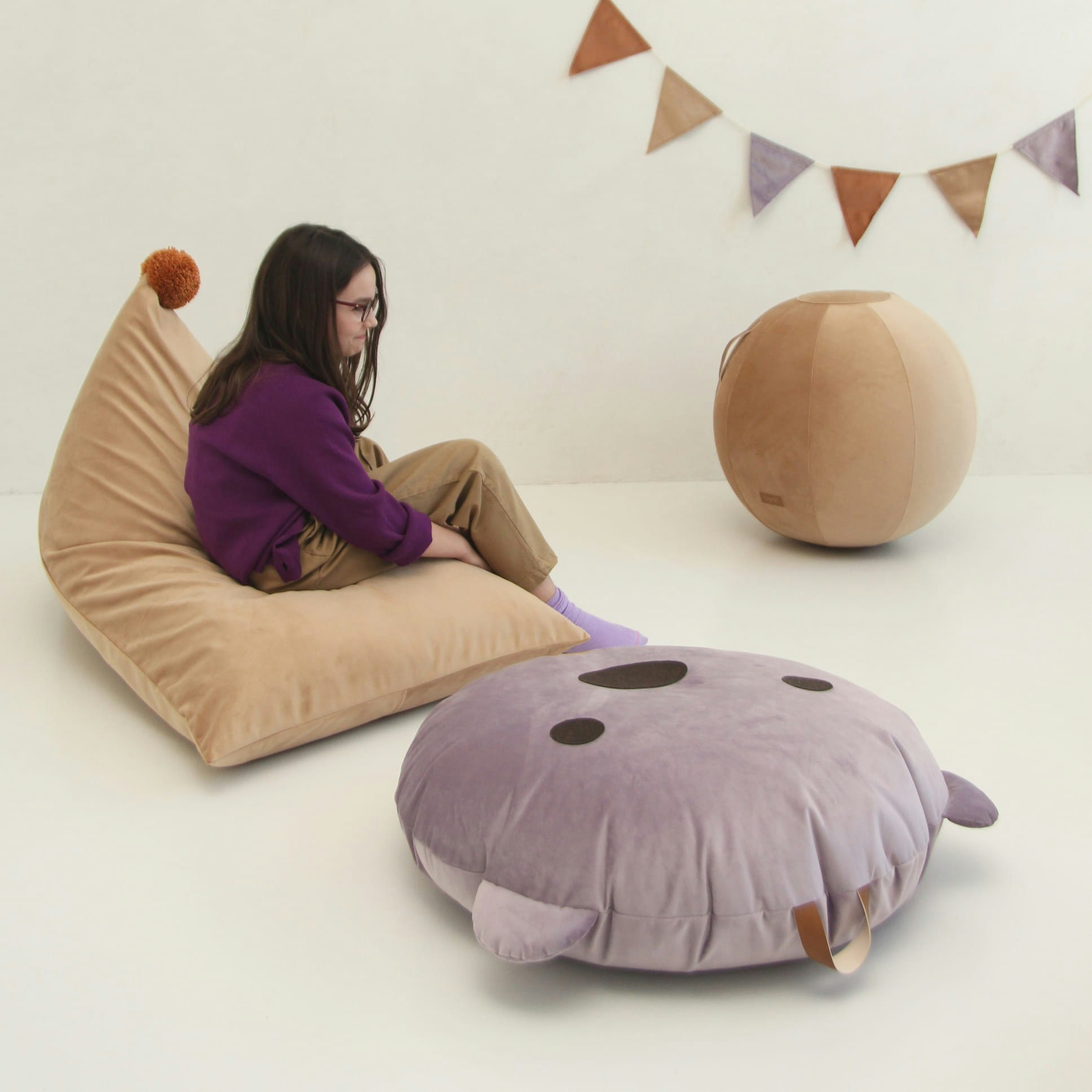 Beanbag Frappe beige, Fayne 