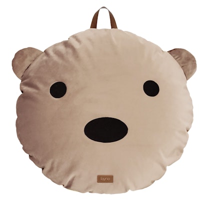 Fayne, sittpuff teddy, beige