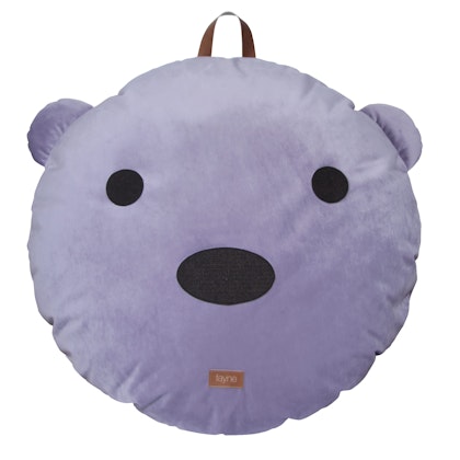 Fayne, seat pouf teddy, purple