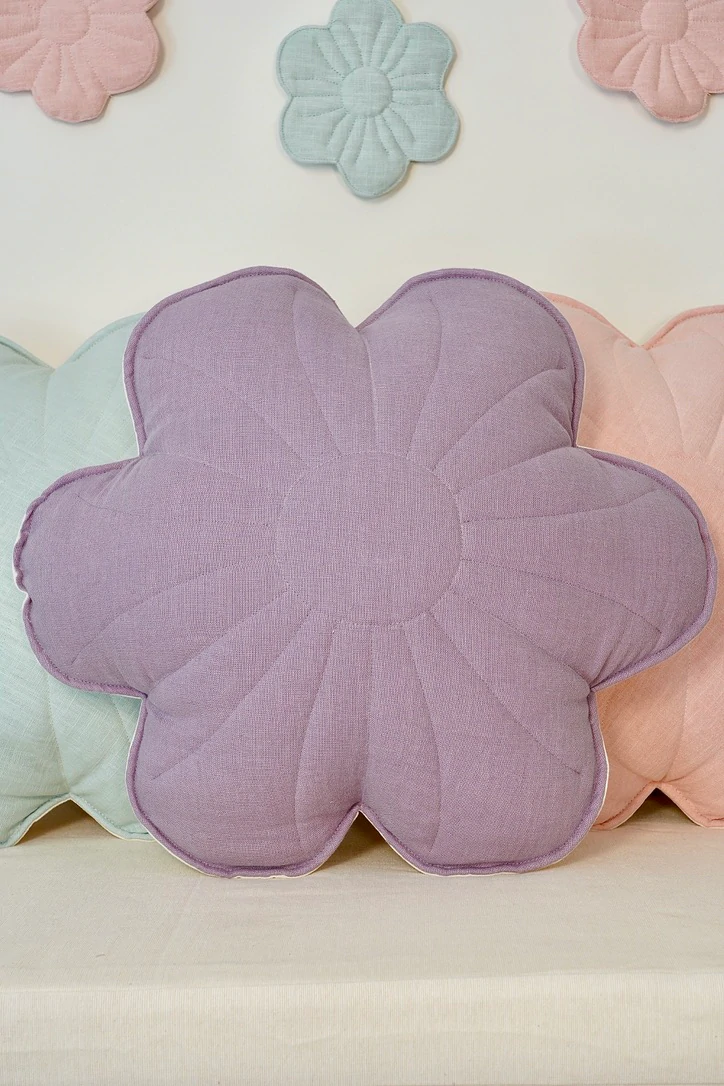 Moi Mili, kudde i linne, Bloom Lavender 