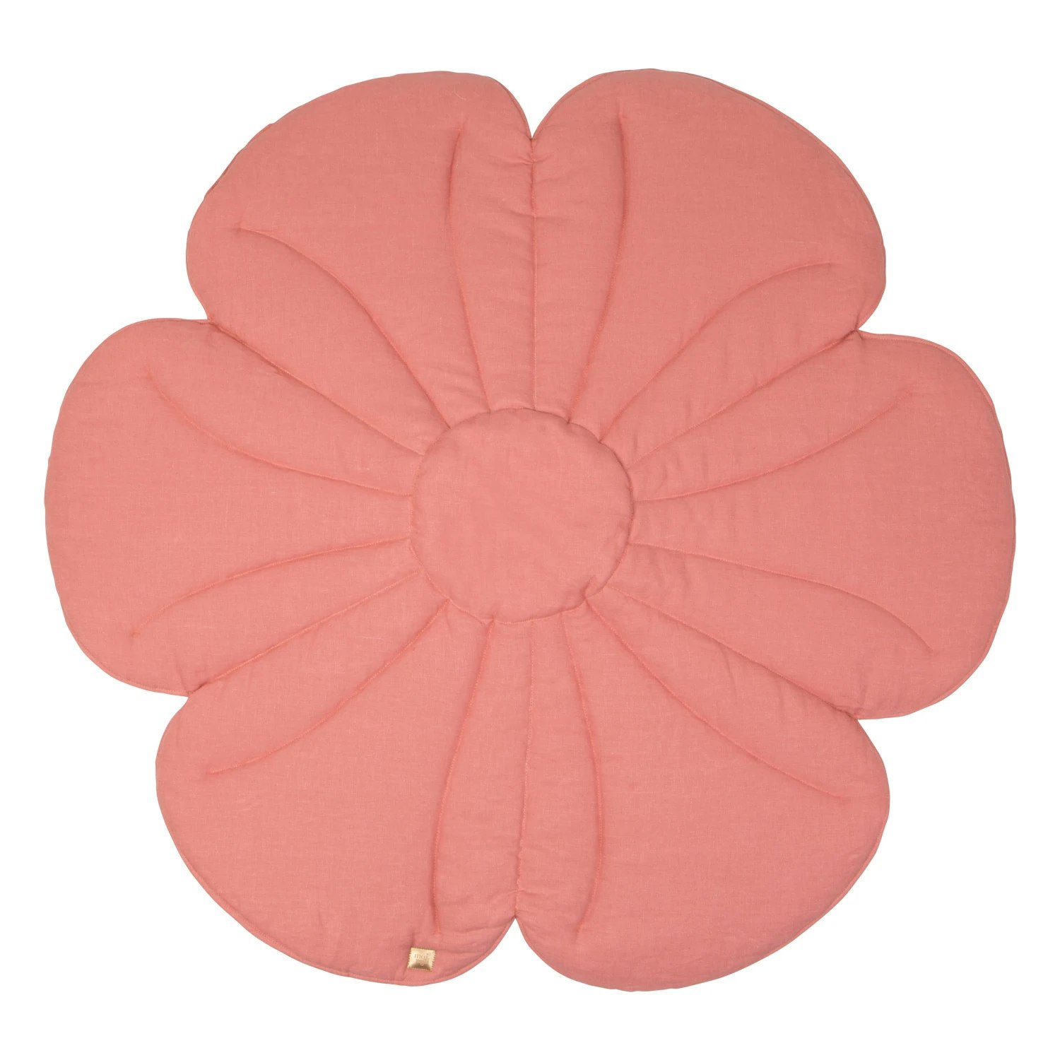 Moi Mili, linen play mat, Bloom Coral Pink 
