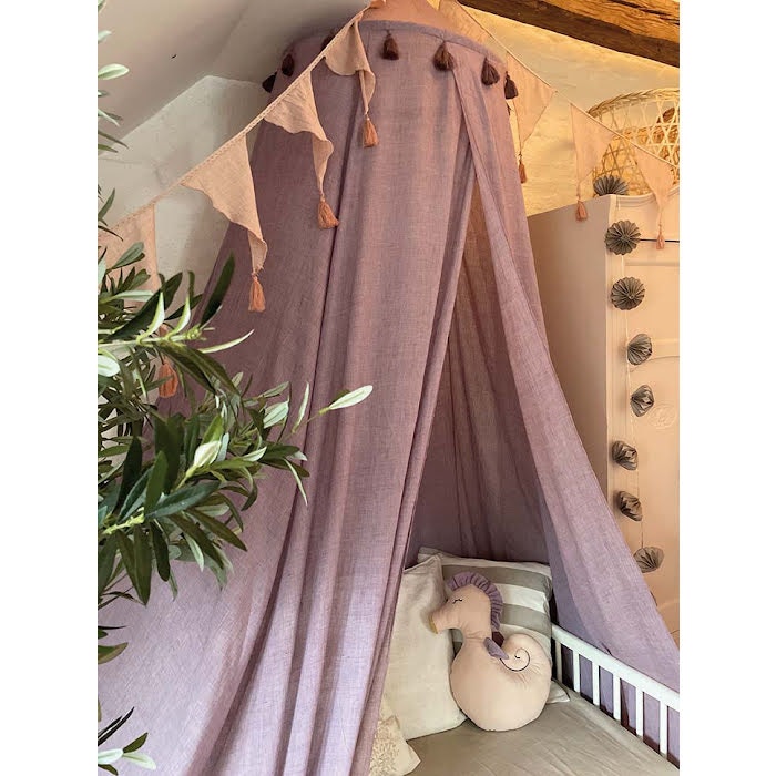 JaBaDaBaDo bed canopy lavender with LED lights 