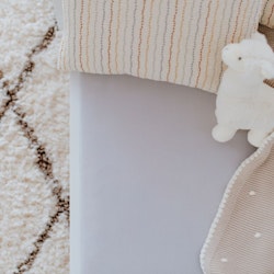 Babylove, Grå dra-på-lakan 80x160 till juniorsäng/barnsäng