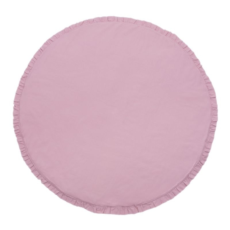 Babylove, round play mat with flounce, pink 