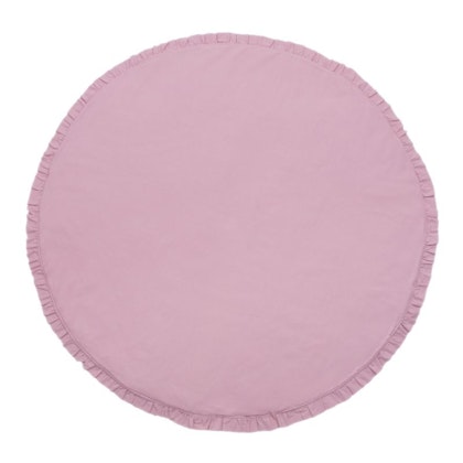 Babylove, rund lekmatta med volanger 120 cm, rosa