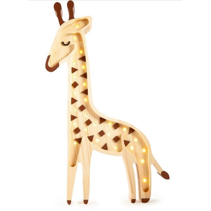 Little Lights, Night lamp for children's room, Giraff Wood