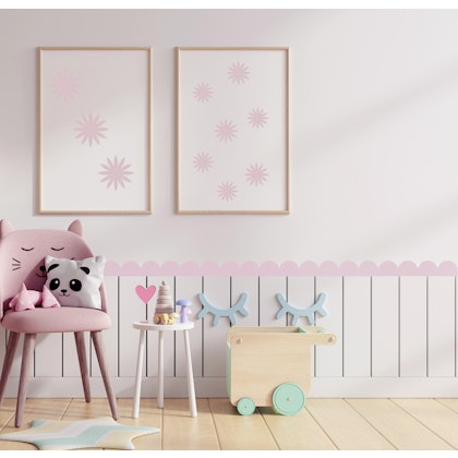 Wall Stickers Powder Pink Circles