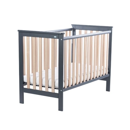 Bedside crib Alice grey / natural