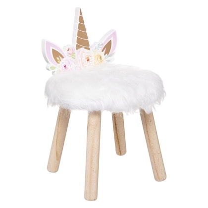 Wooden chair for the children's room, unicorn