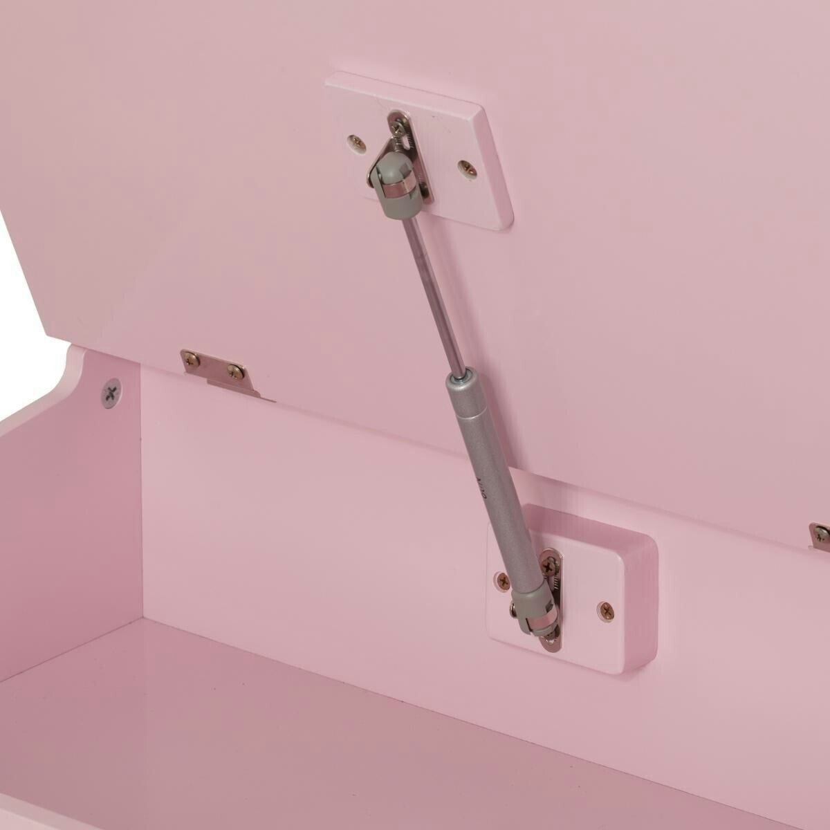 Desk with storage, pink 