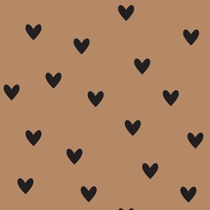 Dekornik, wallpaper Hearts Black And Cinnamon