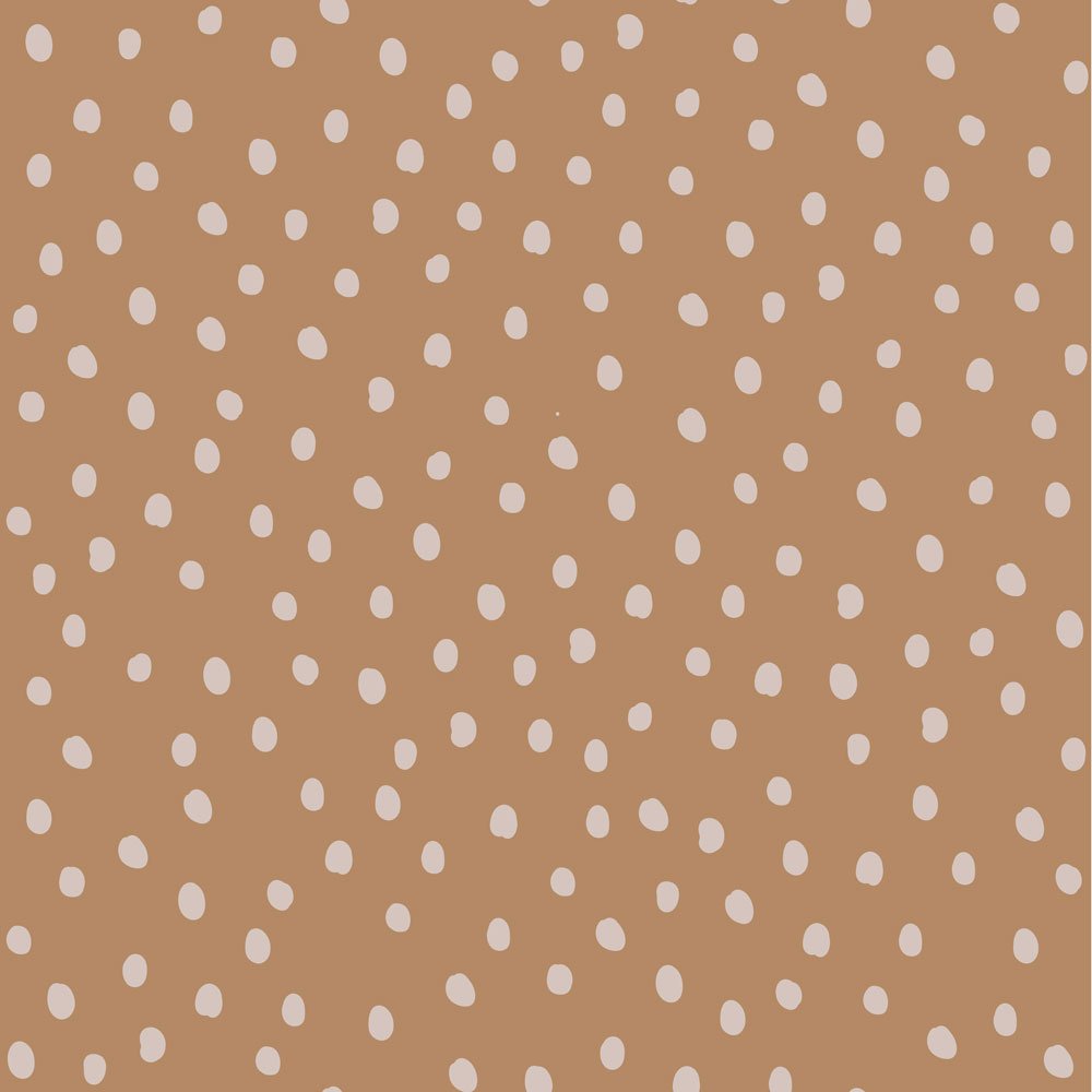 Dekornik, wallpaper Irregular Dots Cinnamon 