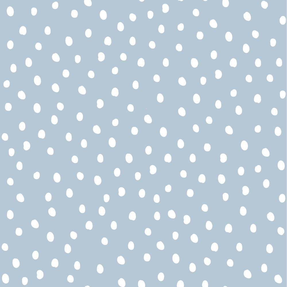 Dekornik, wallpaper Irregular Dots Light Blue 