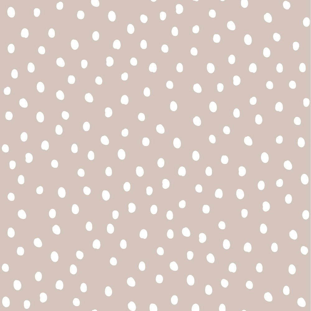 Dekornik, wallpaper Irregular Dots Powder Pink White 