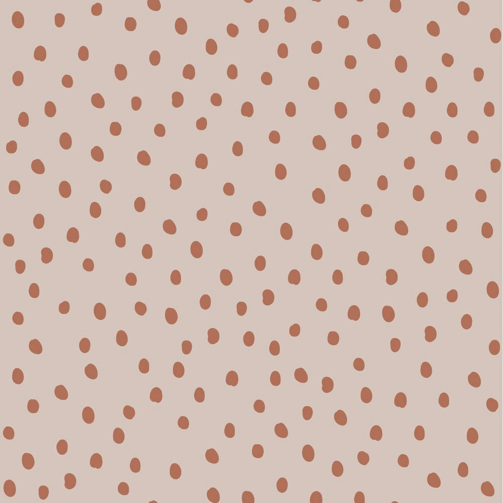 Dekornik, wallpaper Irregular Dots Powder Pink Brick 