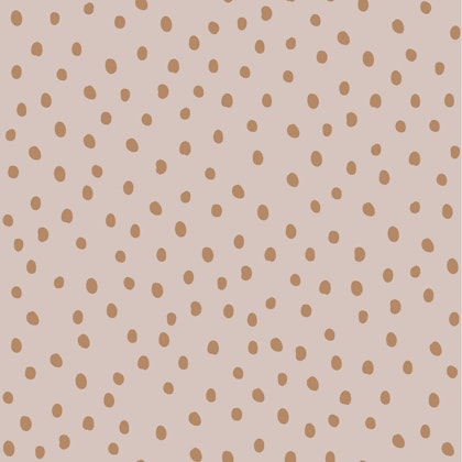 Dekornik, wallpaper Irregular Dots Powder Pink Cinnamon