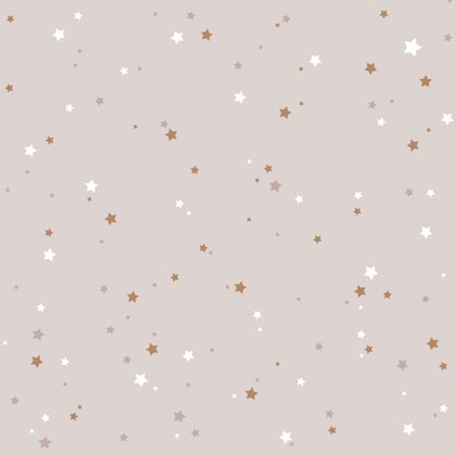 Dekornik, wallpaper Stars Minimini Cinnamon Powder Pink