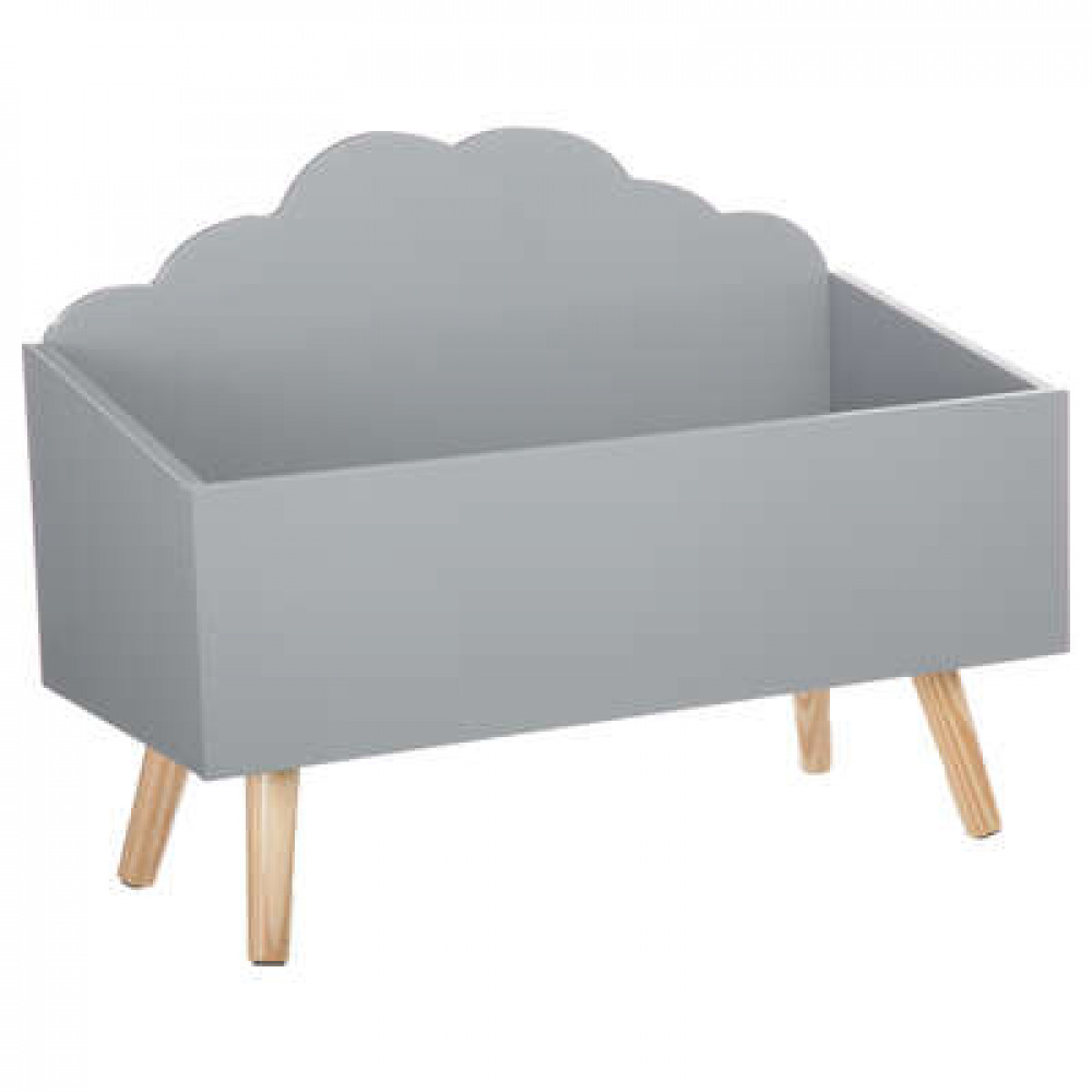 Förvaringslåda moln till barnrummet, grå Grå förvaringslåda i form av ett moln